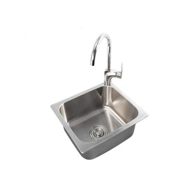 China With Faucet Good Quality 304 Piece Bowl Homehouse Kitchen Stainless Steel Single Brushed Vegetable Washing Kitchen Sink for sale