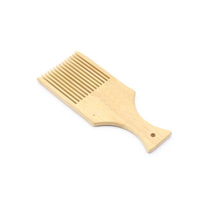 China Hairstyle Logo Volumizing Natural Bamboo Hair Customizable Styling Pick Comb Scalp Massage Extra Wide Comb for sale