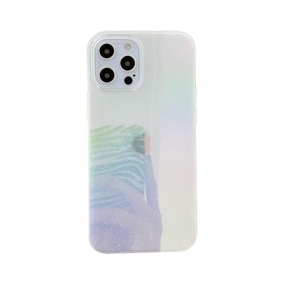 China 2021 Newest Fashion 3D Three-dimensional Rainbow Clear Transparent PC Phone Case For Iphone 12 12 pro max for sale