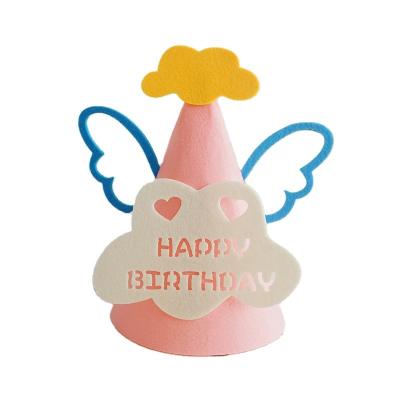 China Eco-Friendly New Design Hot Sale Celebration Party Supplies Cute Prince Princess Birthday Crown Hat for sale