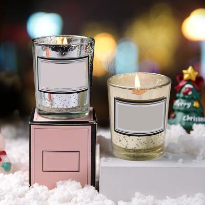 China Eco - Friendly Wholesale Glass Crystal Holders Aromatherapy Scented Custom Candle Molds For Christmas for sale