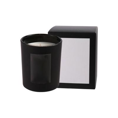 China High Quality Eco-friendly Decorative Wax Sublimation Matte Black Black Aromatherapy Soy Scented Candle Jars for sale