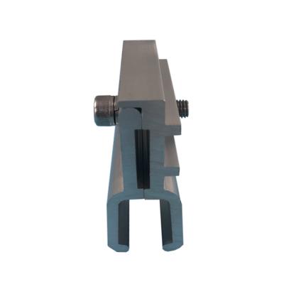 China AL6005-T5 Amazon hot sale aluminum6005/6061 position seam metal roof clamps solar panel mounting system for sale