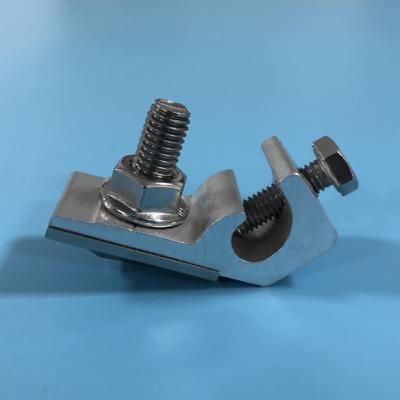 China High Quality AL6005-T5 Solar PV Panel Support Bracket Component Grounding Lug End Clamps for sale