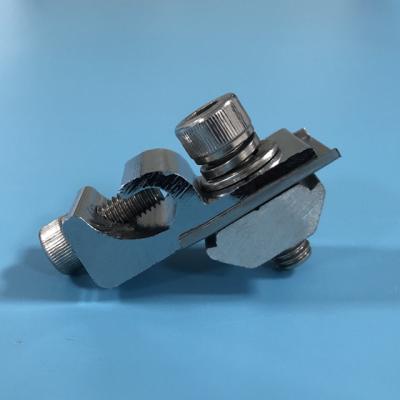 China AL6005-T5 China Safe Support, Cost Efficient For Grounding Lug End Solar Mounting Clamp for sale