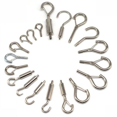 China Heavy Industry Ceiling Blow Buckle Cocking Rope Stopper and J-Iron Nickel Plated Steel Wire with Wire Safety Hook for sale