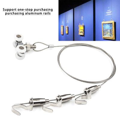 China Retail Industry Hot Selling Picture Rail Hooks And Wire Picture Hanging System - Silver Molding Hooks For Picture Hanging for sale