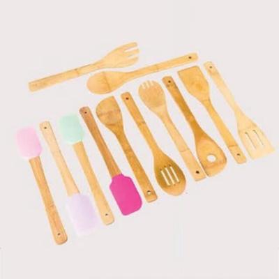 China Sustainable Top Selling Food Grade Utensils Bamboo Spoon Bamboo Spatula for sale