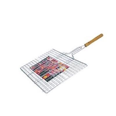 China Easily Assembled BBQ Stainless Steel Grill Mesh Removable Grill Mesh Folding Square Grill for sale