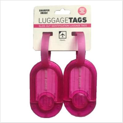 China For Hot Selling Baggage Plastic Leather Tag Baggage Tag Luggage Key Indicator for sale