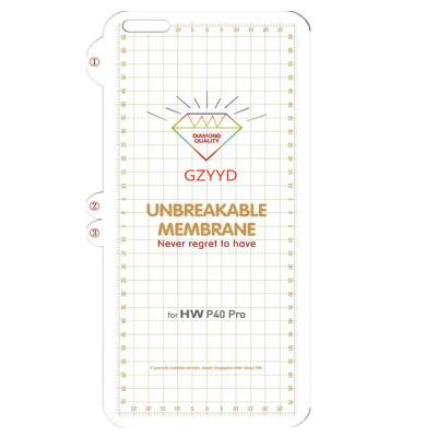 China No Fingerprint Screen Protector Mobile Shatterproof Membrane Curved Full Cover Soft Glue TPU Screen Protector Film For Huawei P40 pro for sale