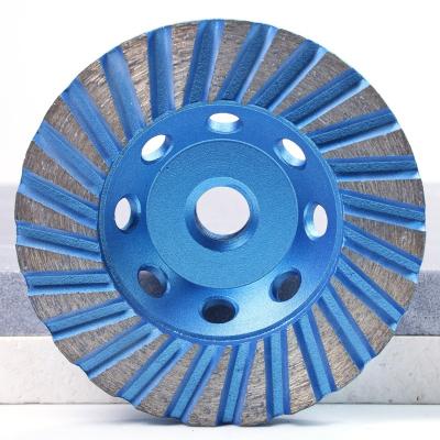 China Fast Speed ​​M14 Turbo Diamond Cup Wheel Concrete Polishing Wheel Granite Cup Wheel for sale