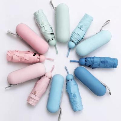 China Kapsul 5 EV Fold Mini Payung Foldable Capsule Umbrella Casual Mode Customized for sale