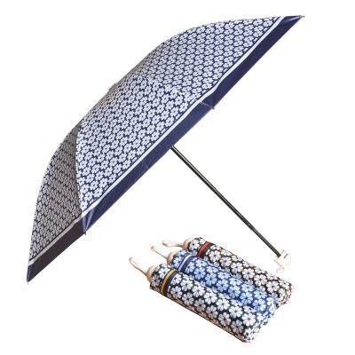 China New Art Decor Branded Design Paraguas Floral Print 2022 Custom 21 Inch Promotional Folding Umbrella With Logo Printing for sale