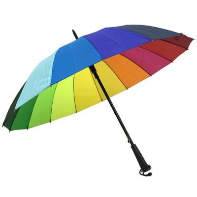 China Best Selling CLASSIC Wholesale Custom Large Promotional Rainbow Umbrella for sale