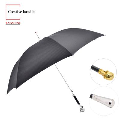 China Modern Hot Sale Jacquard Automatic Open Mens Luxury Golf Umbrella for sale