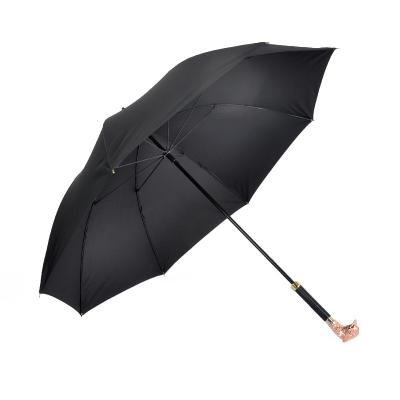 China China Manufacture Modern Premium Windproof Animal Head Long Handle Luxury Umbrella for sale