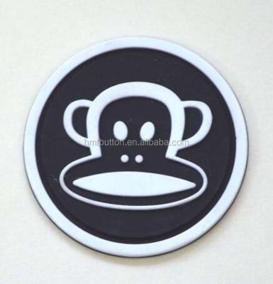 China Customized Sustainable Soft Plastic Rubber Label 3D PVC Patches for sale