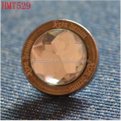 China Viable Custom Artificial Diamonds Jeans Button Supplier In China for sale