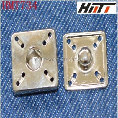 China Viable Metal Snap Square Sewing Button for sale