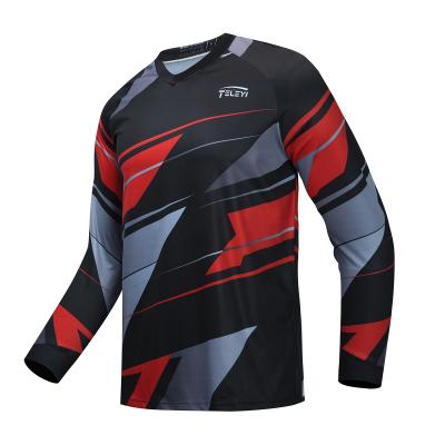 China 2021 New Mens Long Sleeve Breathable Motocross Jersey PRO CAD Bike Downhill Singlet for sale