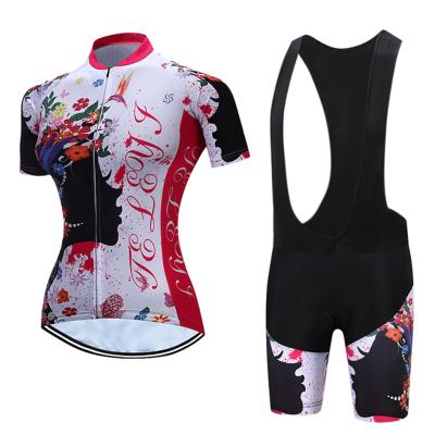 China Breathable Pro Women Cycling MTB Bike Clothing Set Women Racing Bicycle Clothes Ropa Ciclismo Cycling Wear Cycling Jersey Set#21 for sale