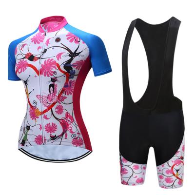 China 2021 Breathable Teleyi Women Cycling MTB Bike Clothing Set Women Racing Bicycle Wear Ropa Ciclismo Cycling Wear Team Cycling Jersey Set for sale