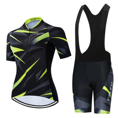 China Breathable cycling tank top set pro NEW 2021 Team Ropa Ciclismo Short Sleeve Mtb cycling cycling set Women Clothing Maillot Ciclismo for sale