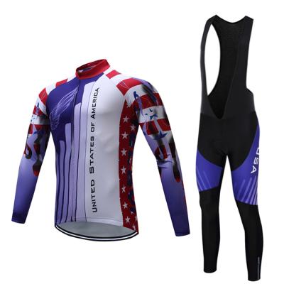 China 2021 New Winter Long Sleeve Pro Cycling Jersey Breathable Bike Cycling Clothing Ropa Ciclismo Cycling Breathable Cycling Clothing for sale