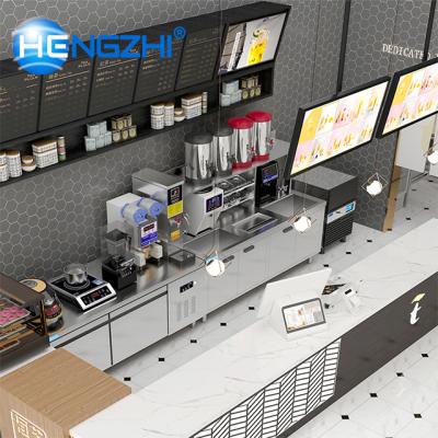 China Restaurant All Set Bubble Tea Equipment Bar Milk Tea Counter For Bubble Tea Shop for sale