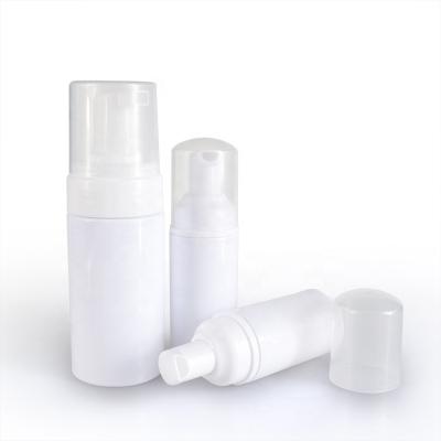 China 30ml 50ml 100ml 150ml 200ml Facial Bottle White PET Cosmetics Detergent Foam Foam Pump Bottle for sale