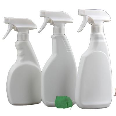 China Recyclable Fine Mist Spray Bottle Alcohol Sanitizer Continuous Spray Square 500ml Plastic Bottles for sale