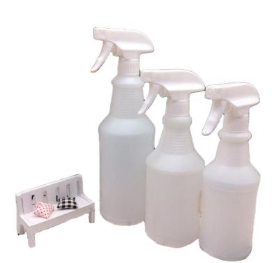 China Household Recyclable HDPE Flower Sprinkler Gun Alcohol Spray Bottle Carbon Black Cleaner Sanitizer Bottles 1000ml Plastic Sanitizer Can for sale