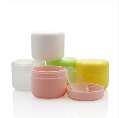 China 10 20 30 50 100 250g Recyclable Cosmetics Containers And Wrappers Round Lotion Cream Plastic Jars And Bottles For Hair Skin Care Packaging for sale