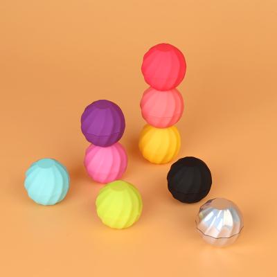 China Waterproof Design Honey Round Lip Balm Ball Unique Cute Logo Container Package Exfoliating Scrub Custom Personality Moisturizing Lipstick for sale