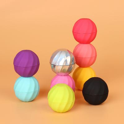 China Waterproof Vegan Custom Natural Organic Long Lasting Beeswax Round Lip Balm Ball Logo Cute Unique Special Honey Dropping Lip Gloss Oil for sale