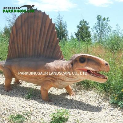 China Amusement Park Zoo Equipment Animated Life Size Dinosaur Robotic Dimetrodon Dinosaur For Sale for sale