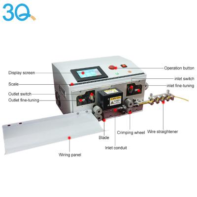 China Strip Wire Machine 3Q Automatic Computer Cable Stripping Cutting And Multi Core Sheathed Wire Stripping Machine for sale