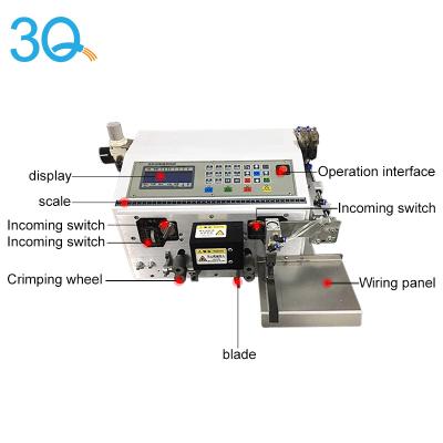 China Strip Wire Sheath Machine 3Q Multi-Core Automatic Stain Copper Wire Stripping Machine Multifunctional Princess Automotive for sale