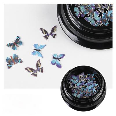 China Fashion and New 2022 Luxury Nail Art Pure Handmade Wood Paste Mini Manicure Butterfly Jewelry Small Ins Style Butterfly Nail Charms for sale