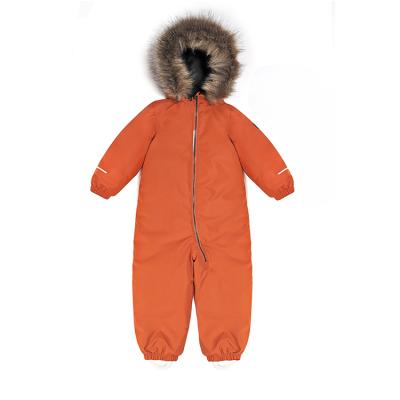 China Anti-wrinkle OEM Kids Coat Hooded Warm Winter Skiing Suit Child Outdoor One-Piece Overall Ski Suit For Snow for sale