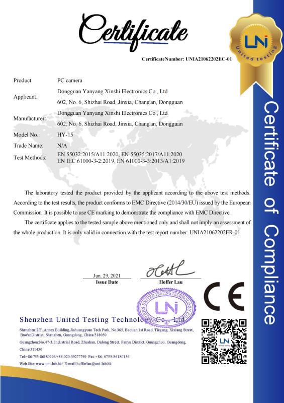 CE - Shenzhen Qixinmao Electronic Trading Co., Ltd.