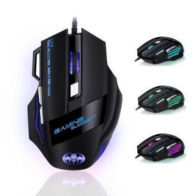 China Professional PC Gaming Mouse RGB Programmable Optical Cable Ergonomic Breathing Lightweight Mouse for sale