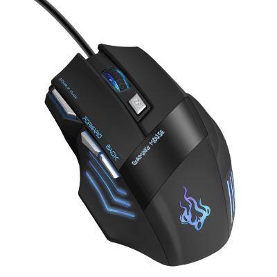 China Hot Selling Programmable 4DPI Professional Ergonomic Optical Cable Breathable RGB Lightweight Gaming Mouse For Computer PC for sale