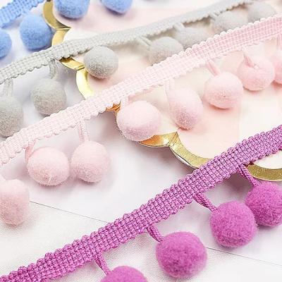 China Home Textile Pom trim Handmade DIY Clothing accessories with curtain tassel balls for sale