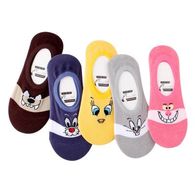 China Cute Breathable Cartoon Women's Causal Cotton Sock Tweety Bunny Wolf Invisible Men Socks No Rabbit Comfortable Show Socks for sale