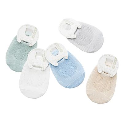 China New Spring Summer Cotton Mesh Boneless Children's Socks Breathable Baby Boat Socks for sale