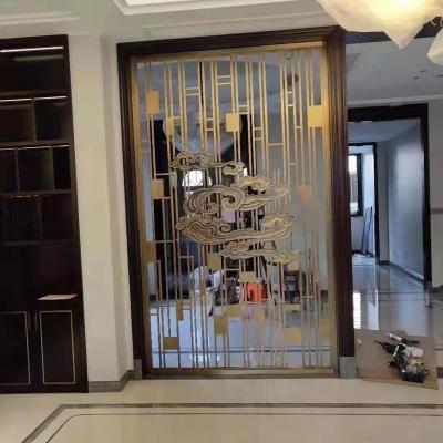 China Minimalist Customized Metal Screen Stainless Steel Laser Cut Partition Screens For Hotel for sale