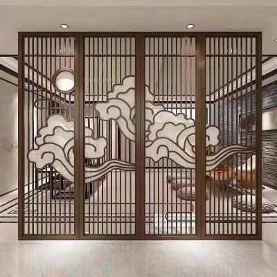 China Minimalist Customized Garden Partition Laser Cut Outdoor Privacy Art Metal Screens Metal Screen Corten Steel Panels for sale