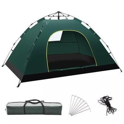 China UV-Resistant 2 3 Person Camping Tent Automatic Pop Up Outdoor Family Bivy Raising Shelter Instant Set Up Portable Full Automatic Tent for sale